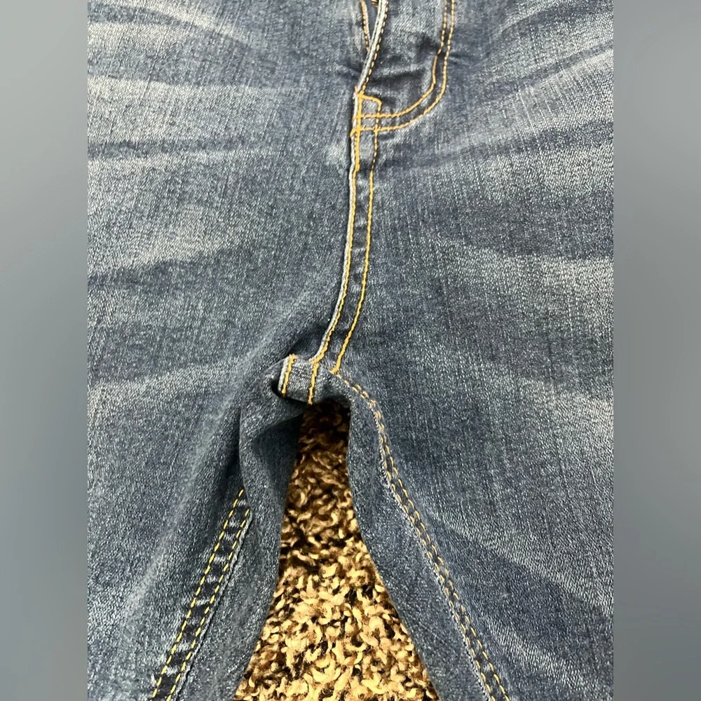 Men’s Distressed Blue Skinny Jeans Size 34 | Stretch Denim